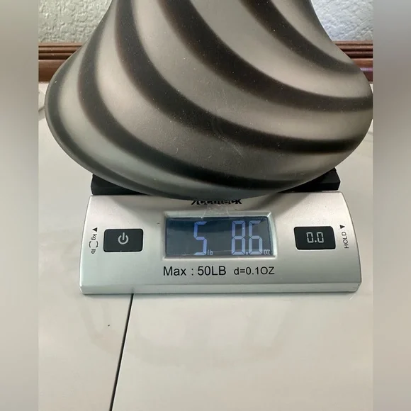 Vintage bohemian satin glass swirl studio art vase